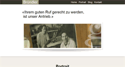 Desktop Screenshot of bruendler-kg.ch