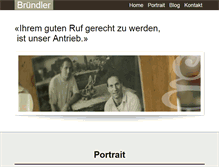 Tablet Screenshot of bruendler-kg.ch